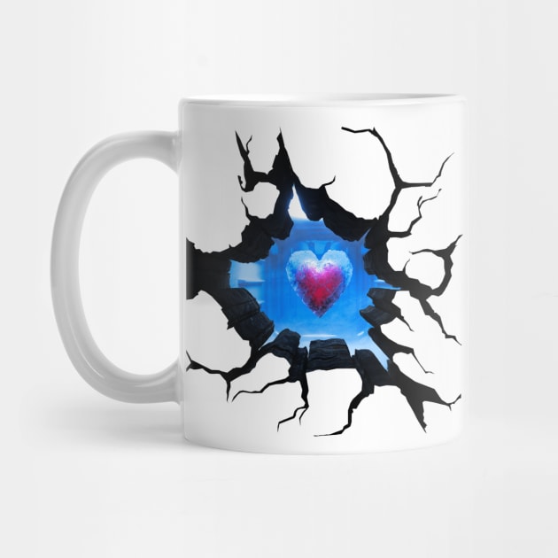 frozen heart   Anamorphic Illusion  ( Large Print ) by CkKong